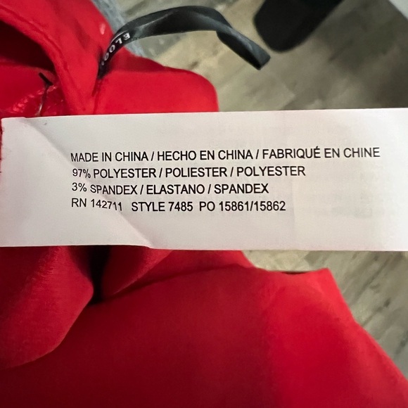 Eloquii Red Asymmetrical Midi A-Line Skirt size 22 NWT - Picture 8 of 12